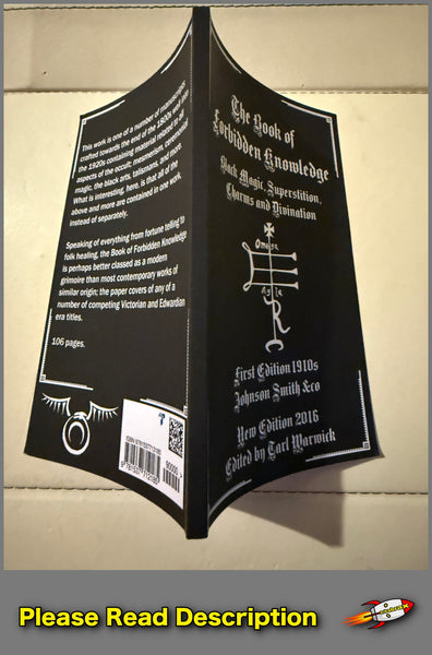 The Book of Forbidden Knowledge Black Magic Paperback Tarl Warwick 2016 Re-Issue
