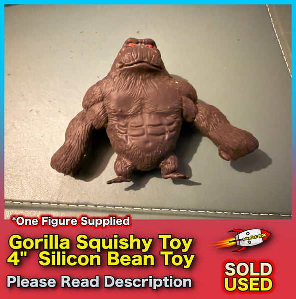 Gorilla Squishy Toy Stress Toy - Silicon Bean Toy - SOLD USED