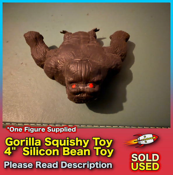 Gorilla Squishy Toy Stress Toy - Silicon Bean Toy - SOLD USED