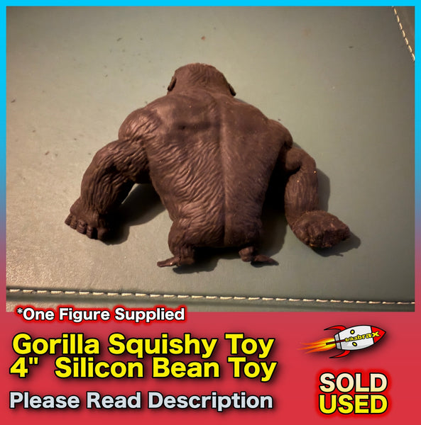 Gorilla Squishy Toy Stress Toy - Silicon Bean Toy - SOLD USED