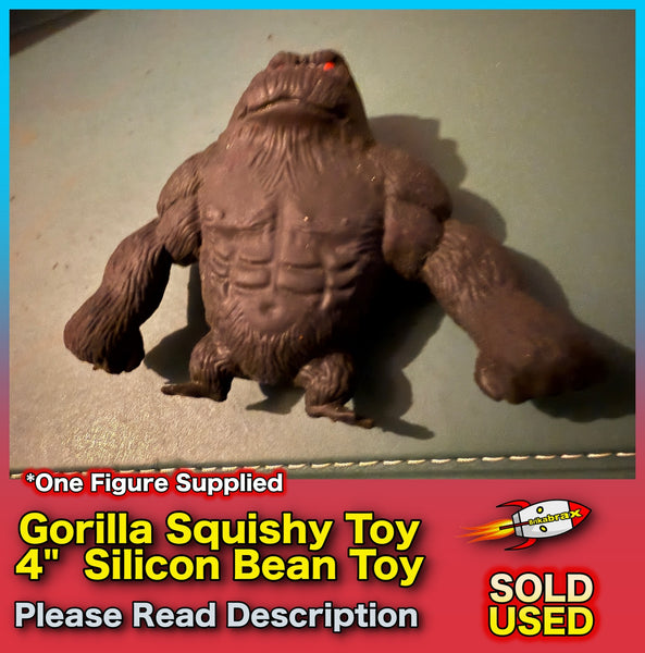 Gorilla Squishy Toy Stress Toy - Silicon Bean Toy - SOLD USED