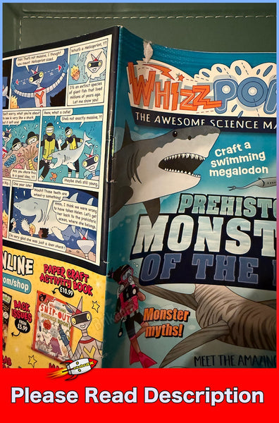 Whizz Pop Bang Science Magazine Issue 104 Prehistoric Monsters of the Deep USED