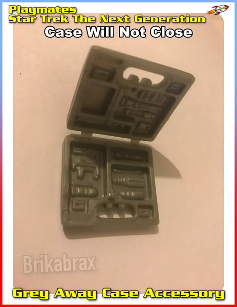 Playmates Star Trek The Next Generation Accessory: Grey Away Case Field Kit Case (Damaged) 1996