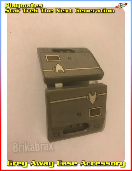 Playmates Star Trek The Next Generation Accessory: Grey Away Case Field Kit Case (Damaged) 1996