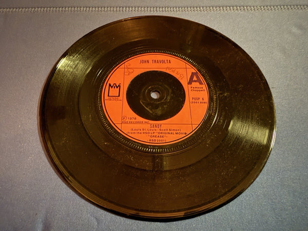 “Sandy” John Travolta RSO Records 7” Single (from Grease) 1978 POSP 6 (2001-809)