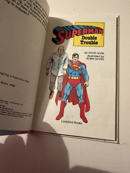 Superman: Double Trouble by David Levin Ladybird Small Hardback Book (USED)