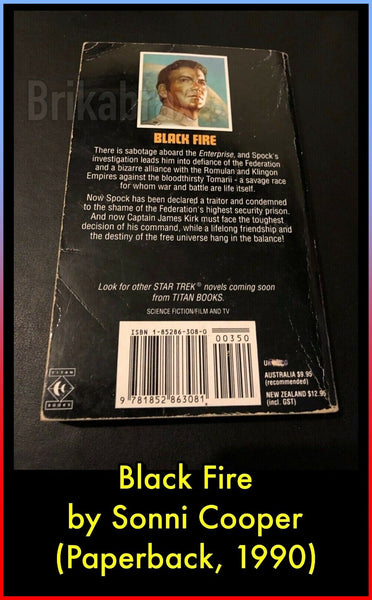 Star Trek Black Fire by Sonni Cooper (Paperback, 1990)