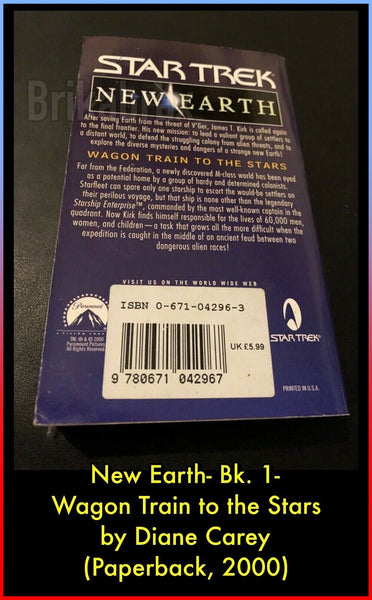 Star Trek New Earth: Bk. 1: Wagon Train to the Stars by Diane Carey (Paperback, 2000)