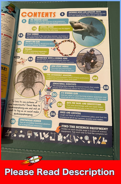 Whizz Pop Bang Science Magazine Issue 104 Prehistoric Monsters of the Deep USED