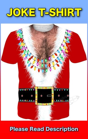 Sexy Santa Mens Joke Crew Neck Joke T-Shirt (Select Size) One Supplied