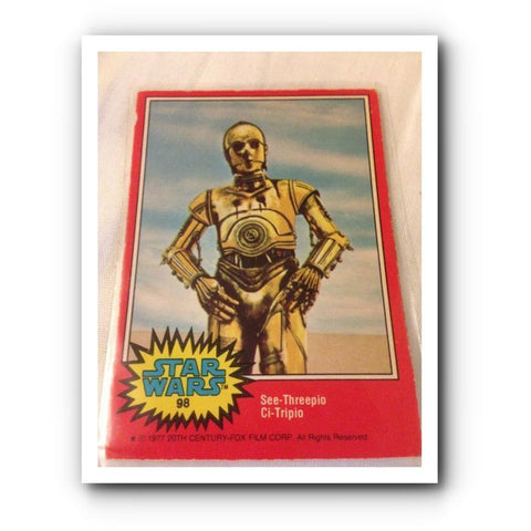 1977 Star Wars Movie Trading Card : Red No. 98 - Topps Cards - One Supplied