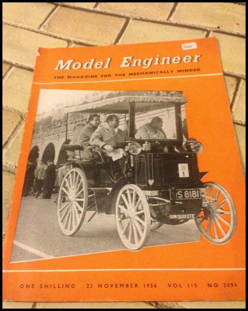 The Model Engineer Vol. 115 Paper Magazine No 2896 November 22nd 1956