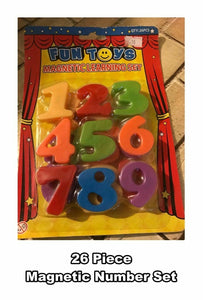 FUN TOYS MAGNETIC NUMBERS LEARNING SET - 26 PIECE SET - NEW