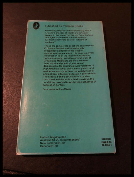 Population by Roland Pressat (Paperback) A Pelican Book 1973
