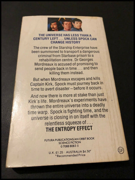Star Trek Entropy Effect by Vonda N. McIntyre (Paperback, 1981)