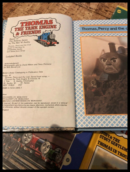 4 x Thomas The Tank Engine Books - Ladybird +More (See Photos) Used
