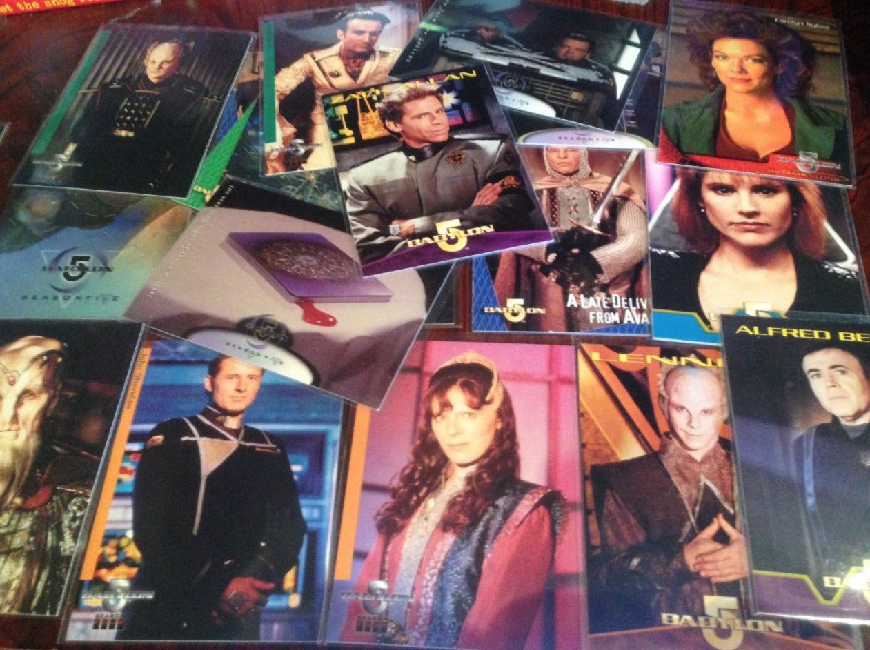 100 Mixed Babylon 5 Trading Cards Random Mix Various Types Series