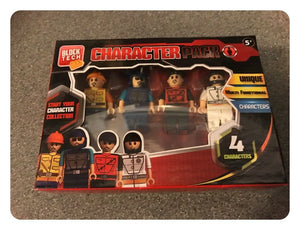 Block Tech 4 Character Pack - New Boxed - Compatible With All Brands - #Red