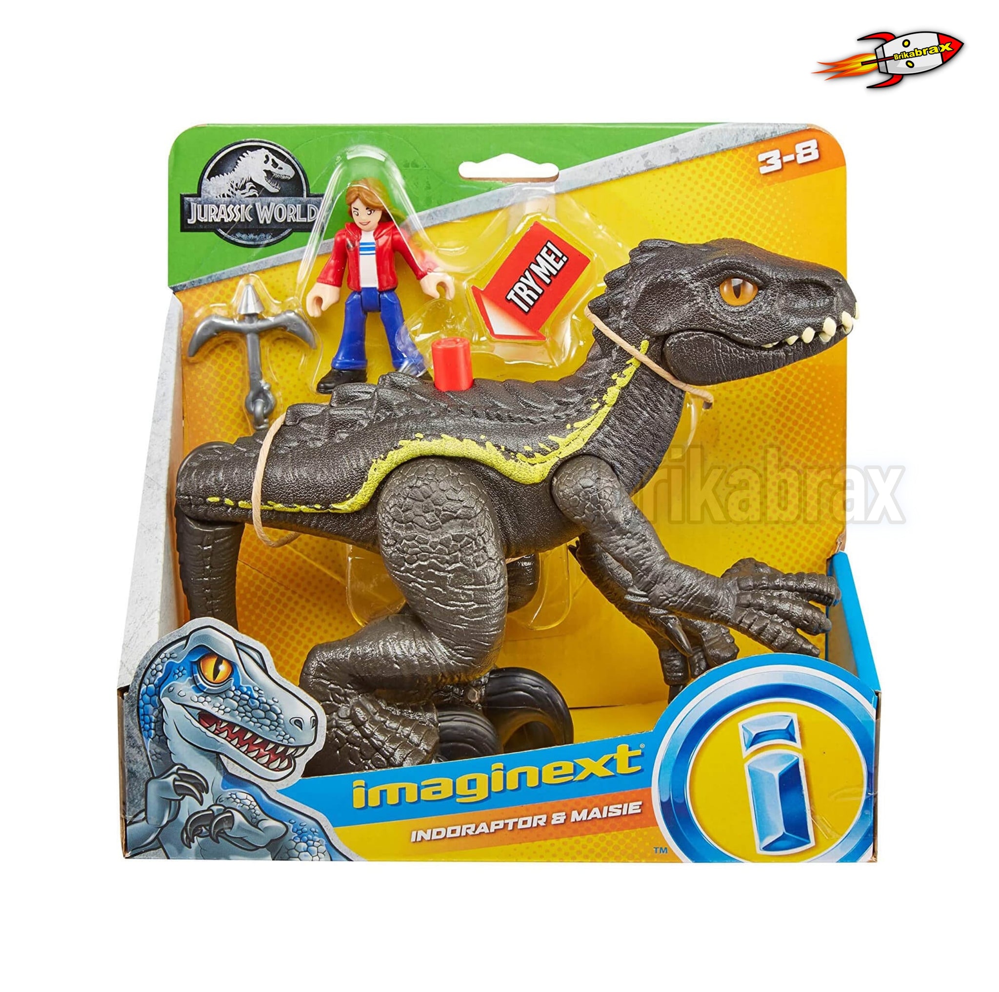 Imaginext Jurassic World Indoraptor & Masie Interactive Toy
