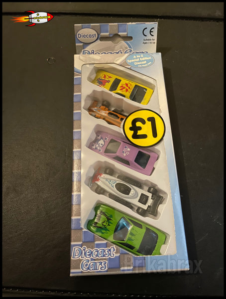 Die Cast Toy Cars (5 Random Toy Cars Per Pack) Brand New
