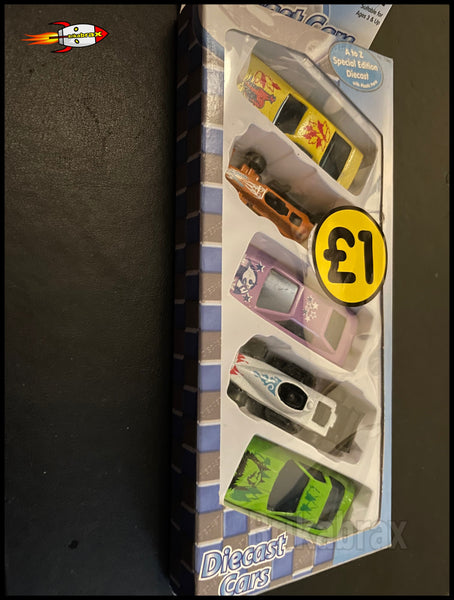 Die Cast Toy Cars (5 Random Toy Cars Per Pack) Brand New