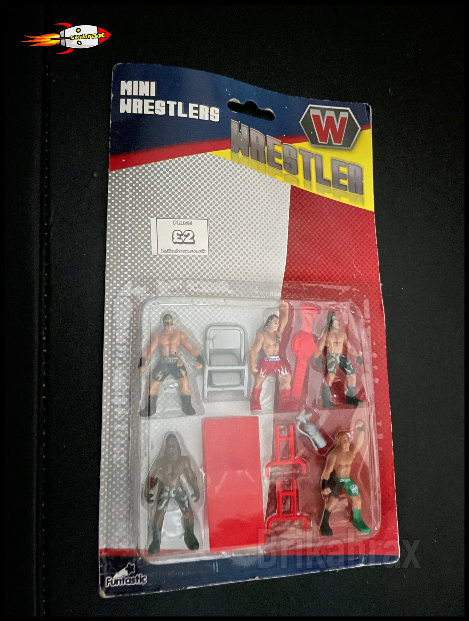 Mini Wrestler Figures With Accessories - New Sealed