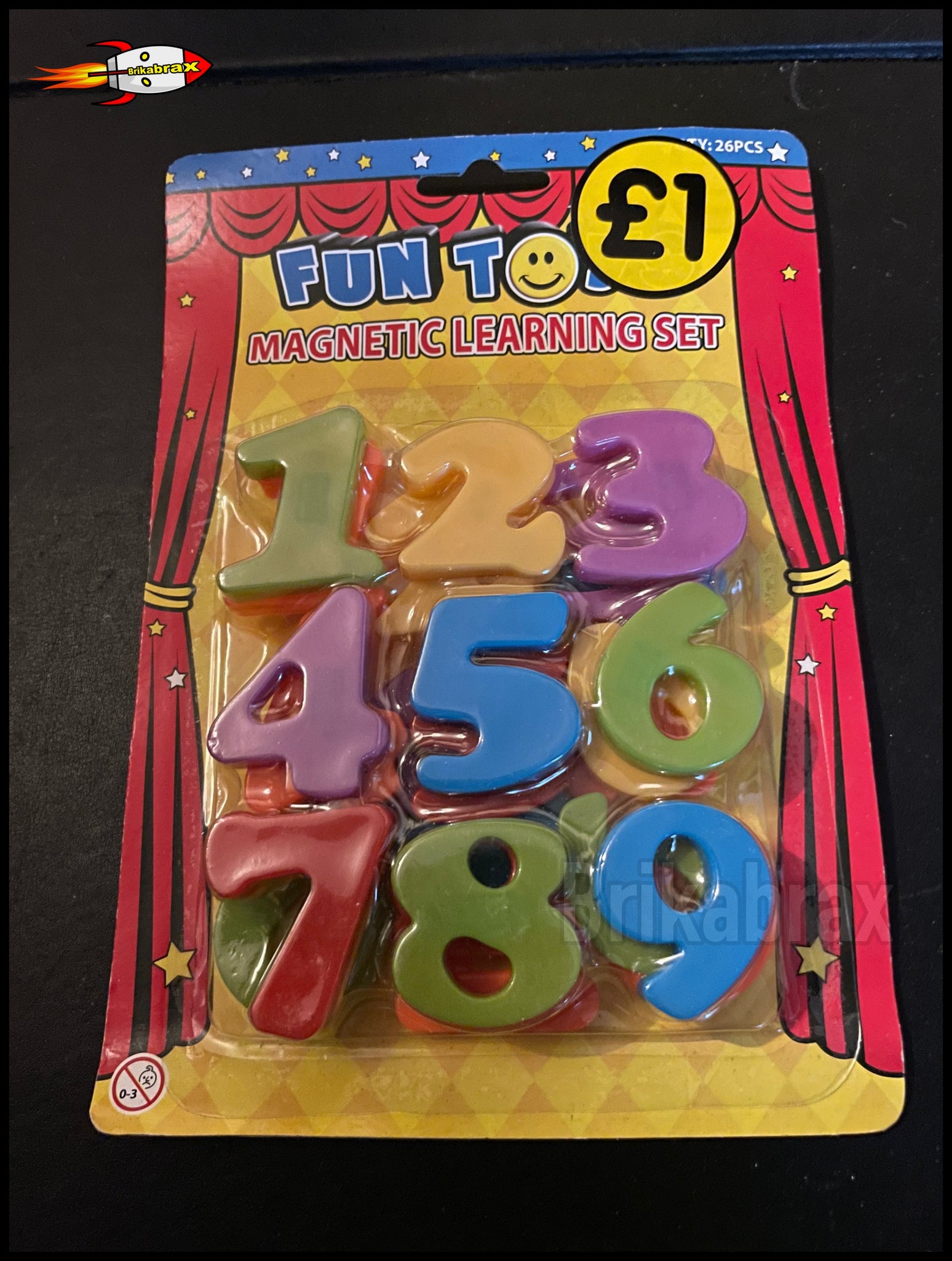 Fun Toy Magnetic Number Set - New Sealed
