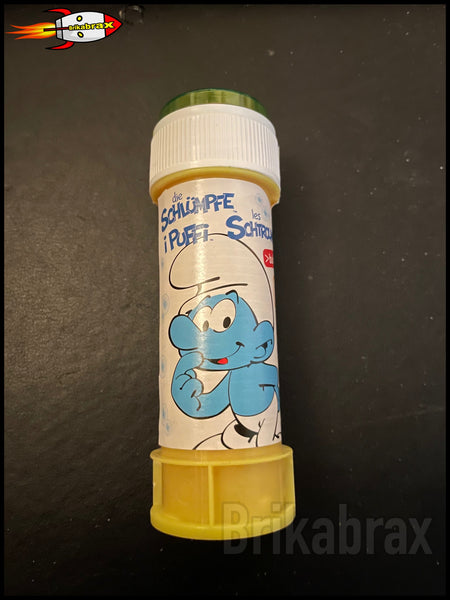 Smurf Bubbles Comes With Mini Puzzle in Cap - Bubble Blowing Tubes - New