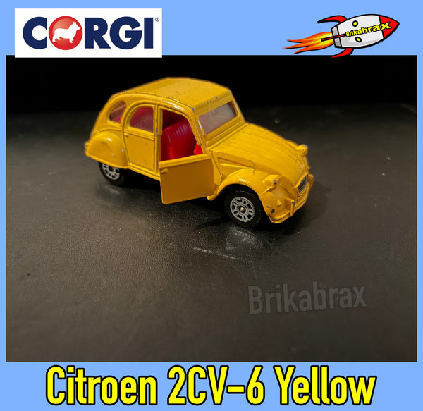 Corgi Toy Car: Citroen 2CV-6 Yellow