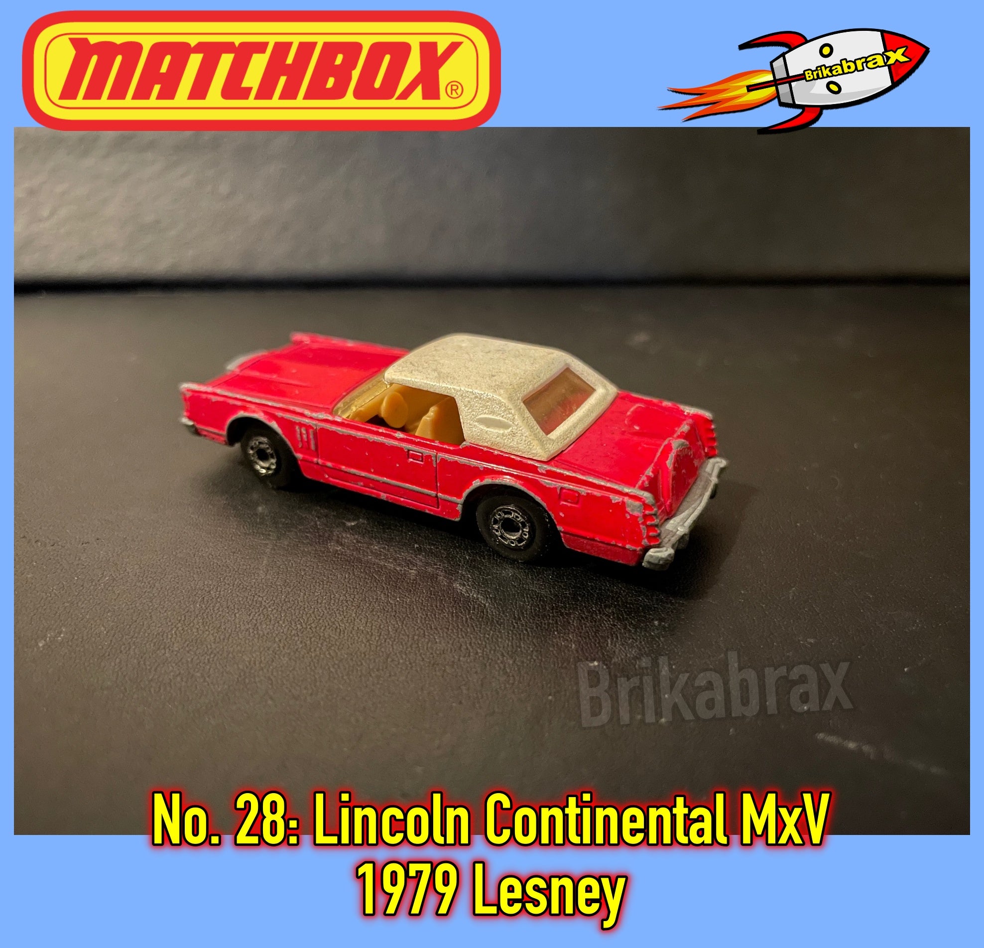 Matchbox Superfast No. 28: Lincoln Continental Mk V - Toy