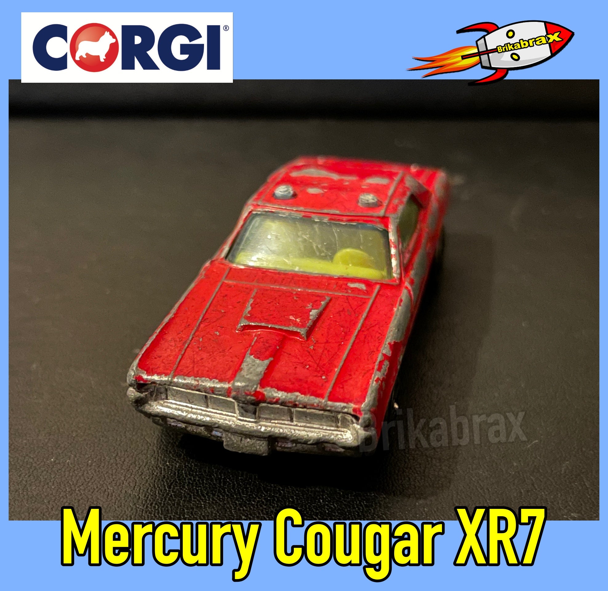 Corgi Juniors Whizzwheels Toy Car: Mercury Cougar XR7 - PAT APP