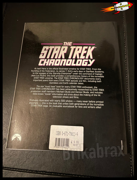 Star Trek Chronology: The History of the Future,Michael Okuda, Denise Okuda (Paperback Book 1993)