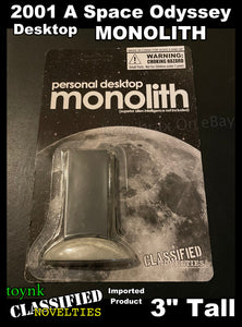 2001 A Space Odyssey 3" Desktop Monolith Mini Model by Toynk - Brand New Carded