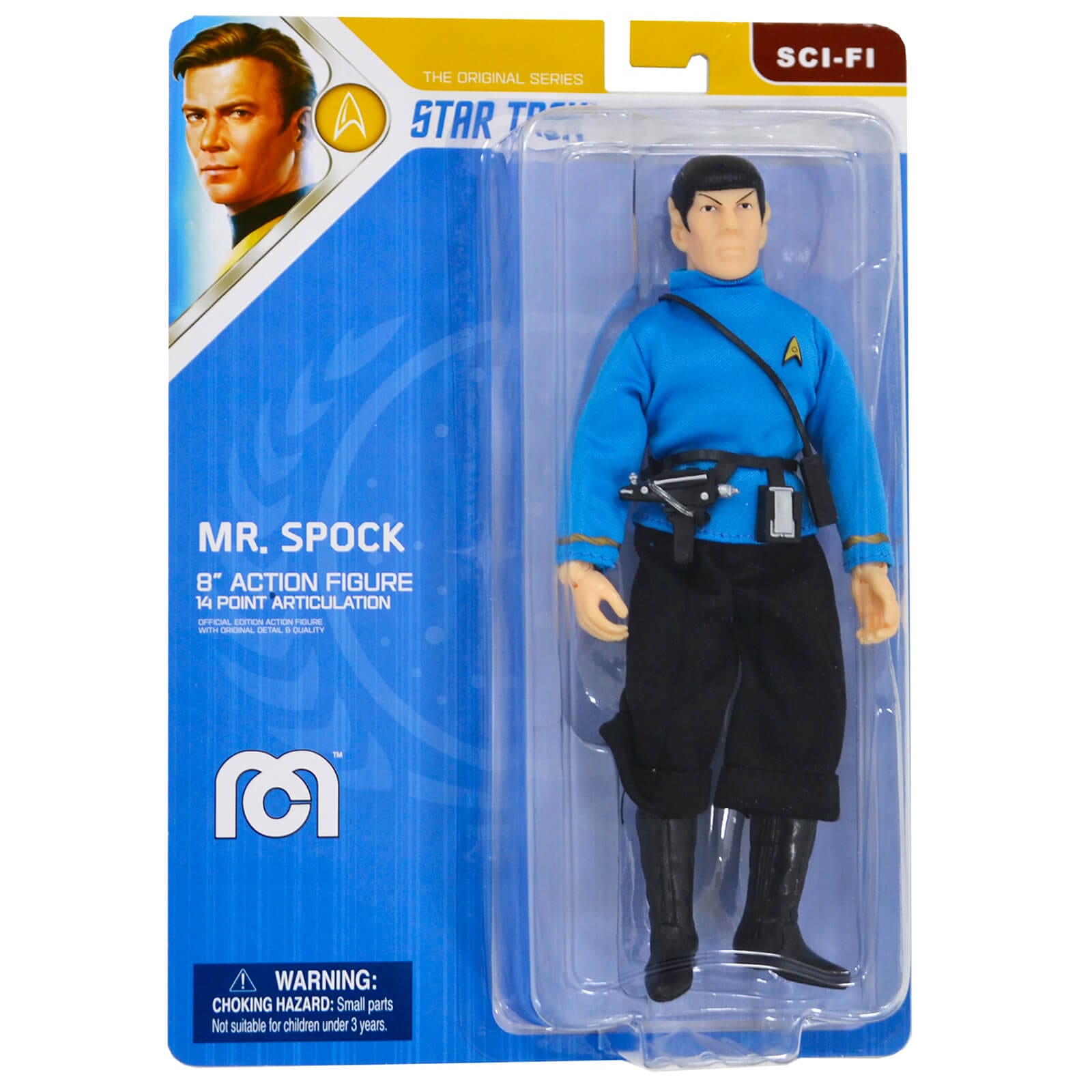 Mego Star Trek Mr Spock 8" Action Figure Fabric Clothing Fully Poseable