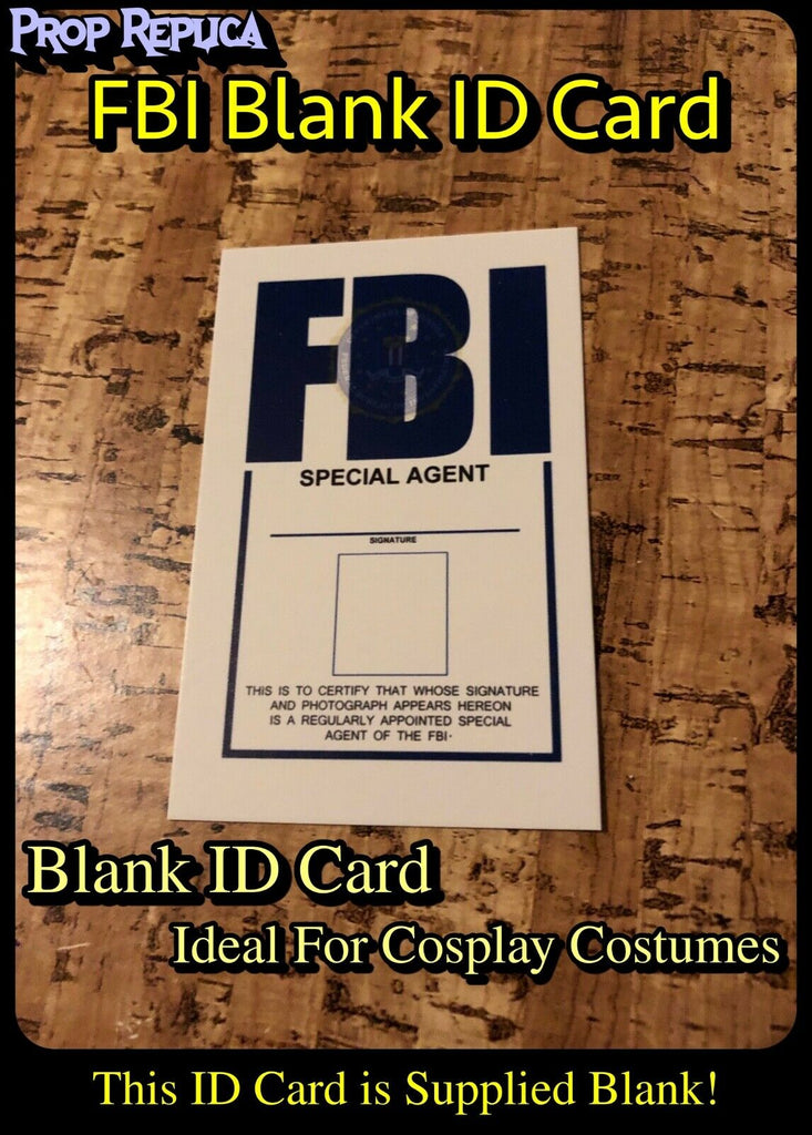 Blank Fbi Badge