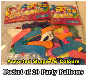 20 Party Balloons Helium Quality 