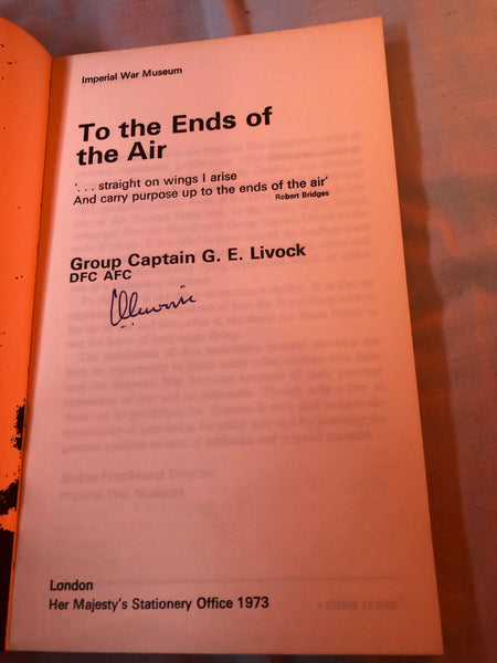 To The Ends of the Air by G E Livock (Paperback 1973 - Author Signed)