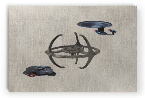 Star Trek DS9 Galaxy Class Defiant Style Printed Picture - New
