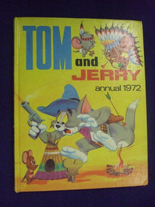 TOM AND JERRY ANNUAL 1972 Hardcover Comic - Published By World Distributors - Used