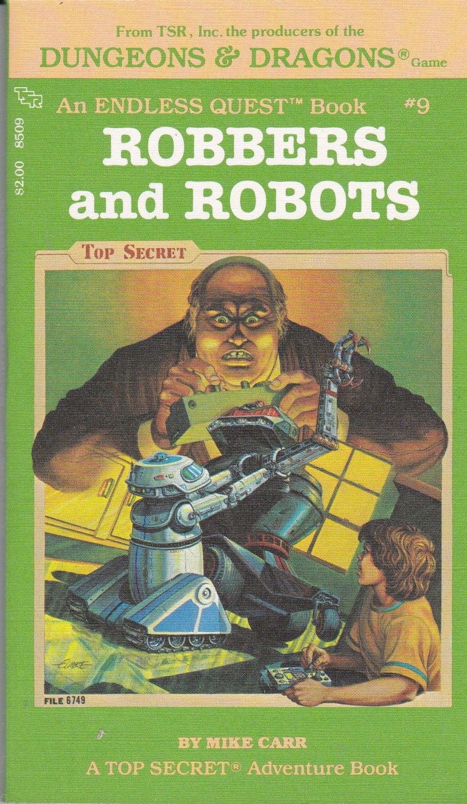 An Endless Quest Book: Robbers and Robots #9 by Mike Carr (Paperback) 1983 - Used