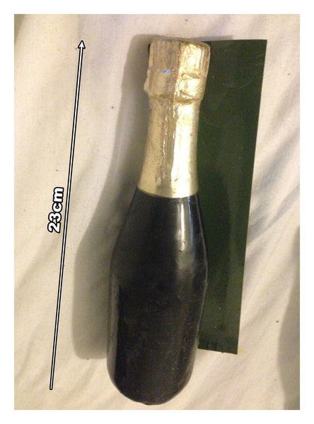 Champagne Bottle Shaped Blank Candle - Candle is Unused
