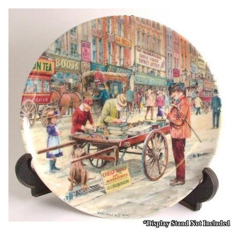 Davenport Pottery Collectors Plate - Brian Eden : The Bookseller No P9066