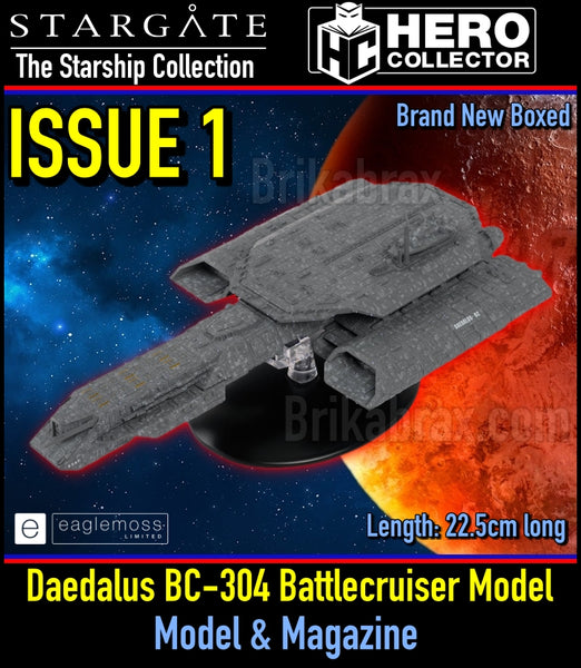 Eaglemoss: Stargate The Ships Collection - Daedalus BC-304 Battlecruiser Model U.K. Pre Order