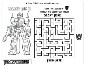 FREE PRINTABLE TRANSFORMERS COLOURING SHEET!